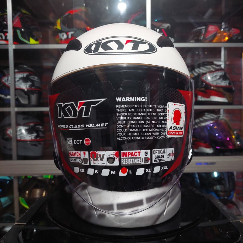 Helm Kyt Galaxy Slide Flat R Terbaru Warna Solid