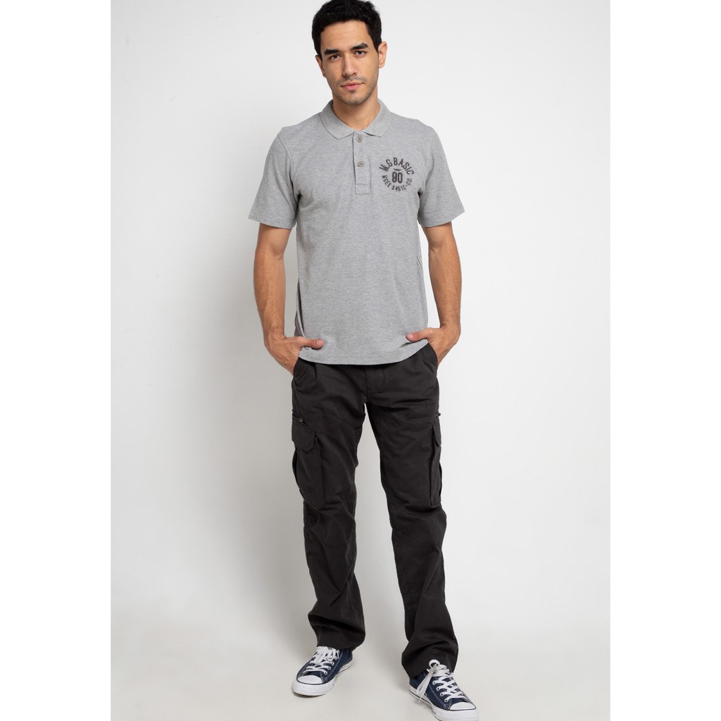 Kaos Polo Pria MGee 3451C Original Duke 014 Light Grey