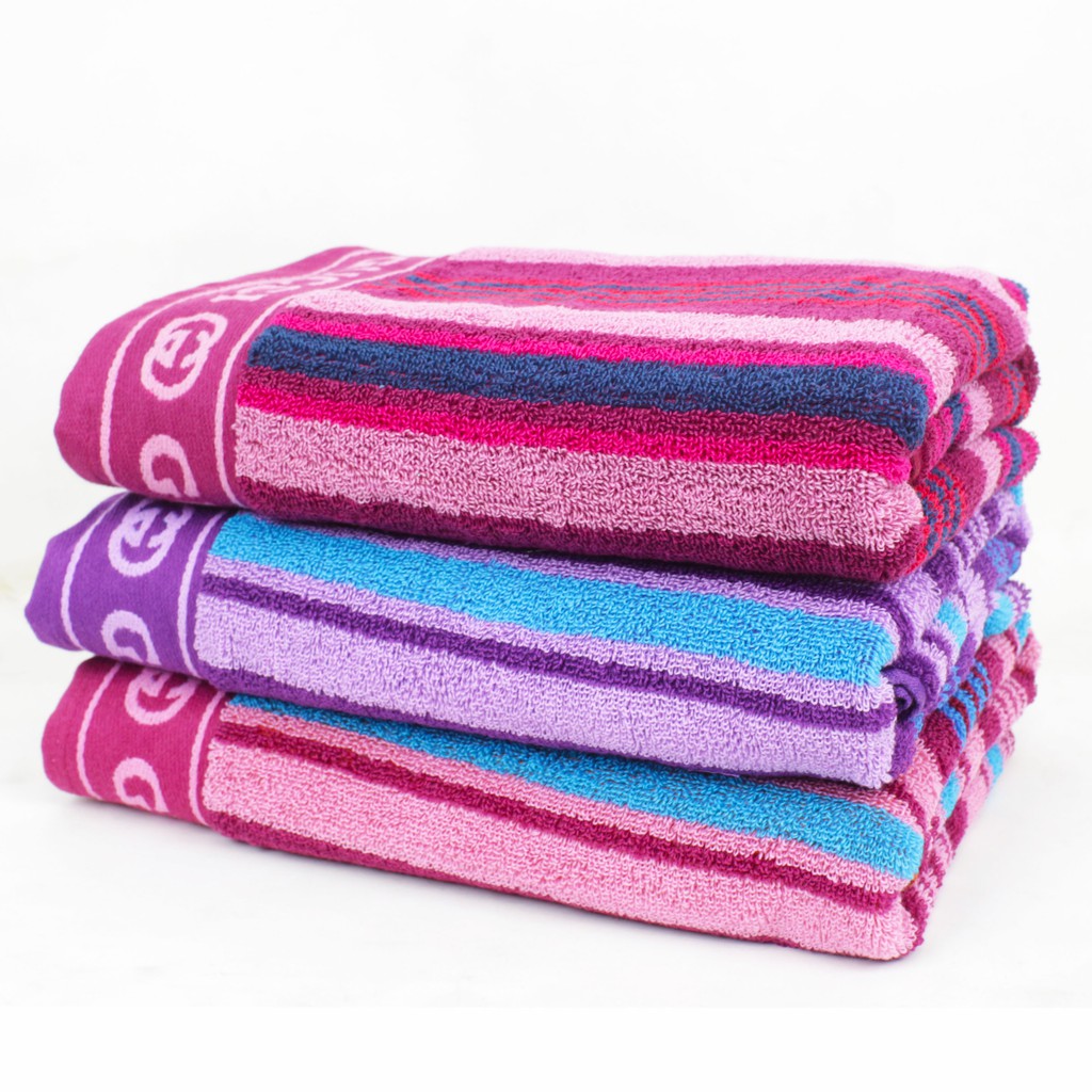 Handuk Mandi Dewasa Savoy Motif Salur 70 x 135 cm