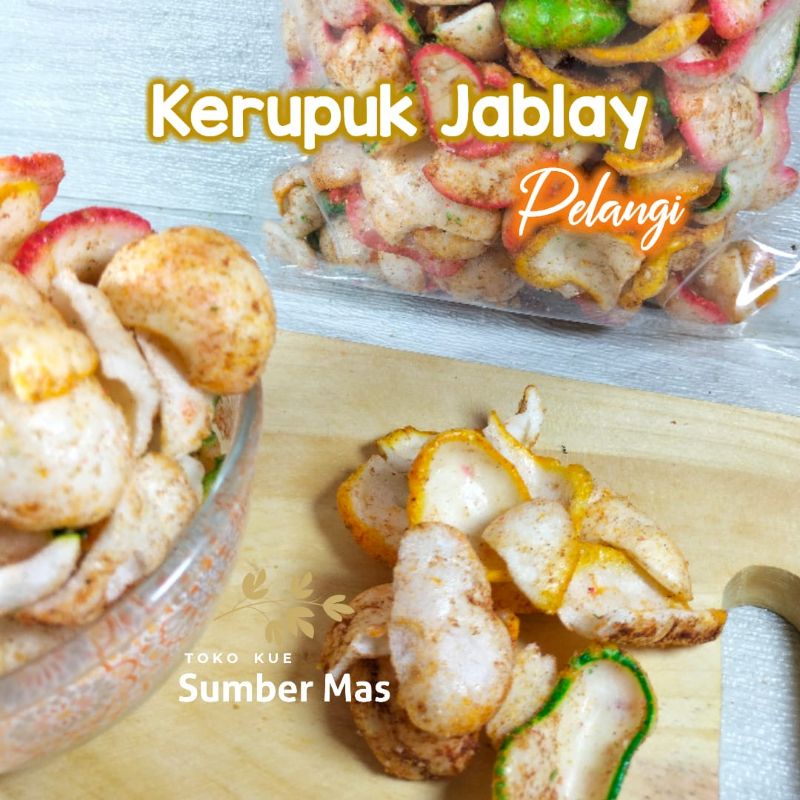 KERUPUK JABLAY pelangi berat 250 gr