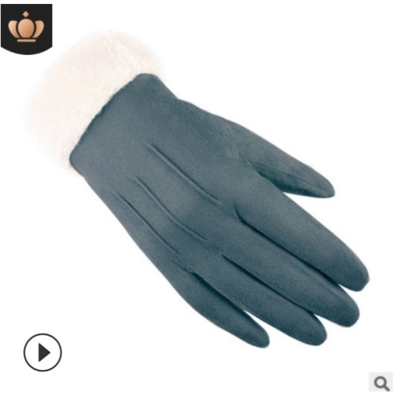 IMPORT WOMAN MAN WINTER GLOVES SUEDE SARUNG TANGAN PRIA WANITA MUSIM DINGIN