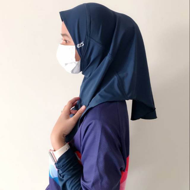 READY Hijab Sport Non Pet Maxwell Jersey Import Jilbab Olahraga