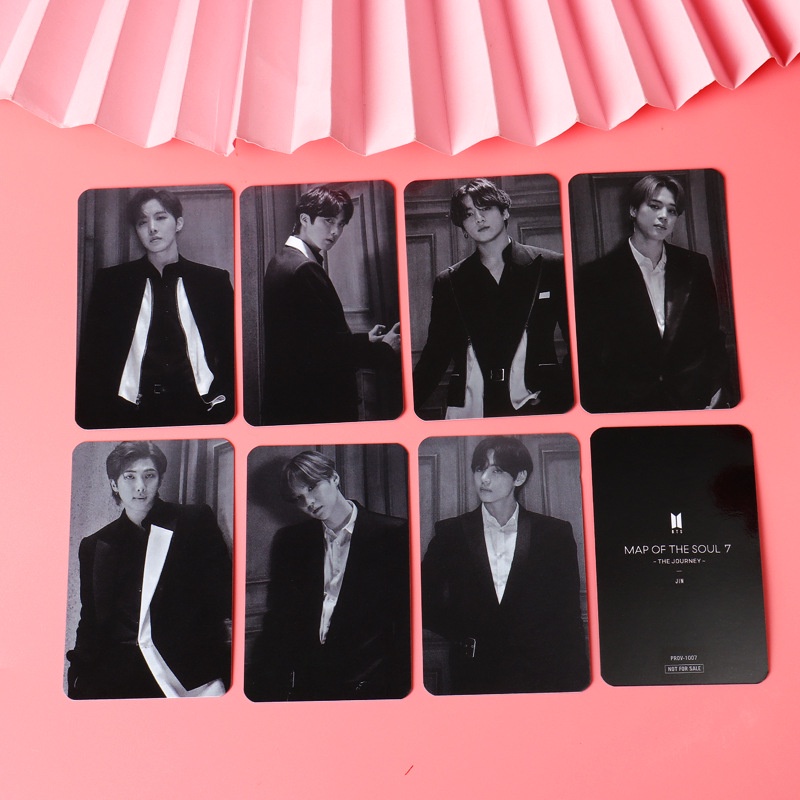 7pcs Kartu Foto Lomo Kpop BTS Bangtan Boys Album MOTS 7: THE JOURNEY Untuk Hadiah ARMY