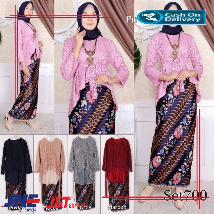 pakaian stelan batik setelan batik wanita fashion wanita BM620