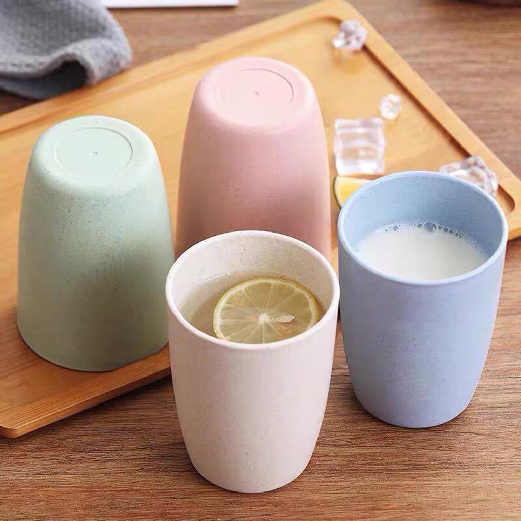 BRGUNIK Gelas Wheat Straw Kopi Mug Cangkir | Gelas Gandum Kokoh | BPA Free R653