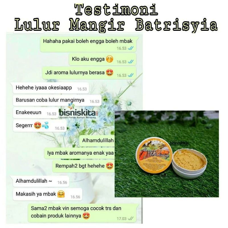LULUR MANGIR BATRISYIA/PEMUTIH BADAN/LULUR WHITENING/LULUR PEMUTIH KULIT BADAN BPOM AMPUH /LULUR MENCERAHKAN KULIT