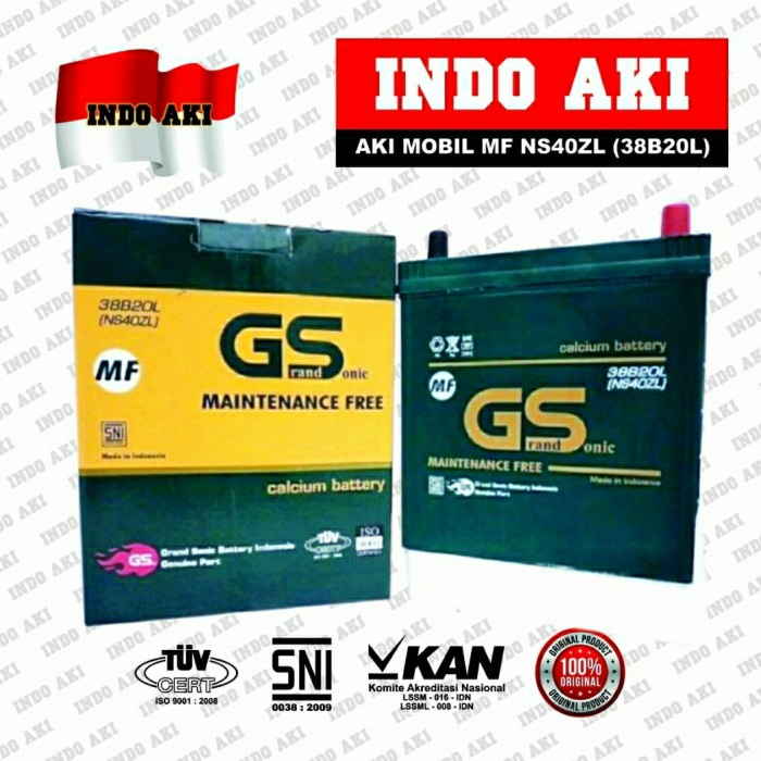 {BEKAS} AKI MOBIL KERING MF NS40ZL HONDA JAZZ BRV BRIO DATSUN ERTIGA AGYA AYLA Murah