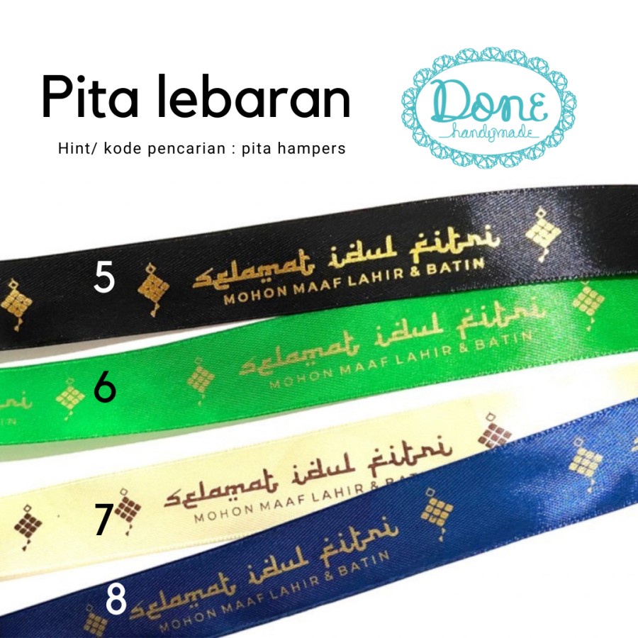 Pita selamat hari raya idul fitri pita hampers pita toples lebaran