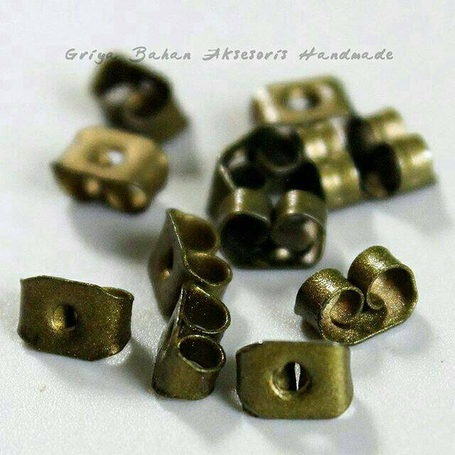 Pantat Anting Besi / Bantalan Anting Besi || Bahan Anting - Bahan Aksesoris