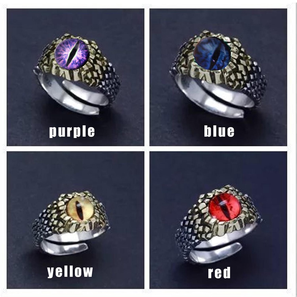 Lily Phyton Ring Cincin Motor Motor Pesta Mata Redstone Gaya Punk Pria