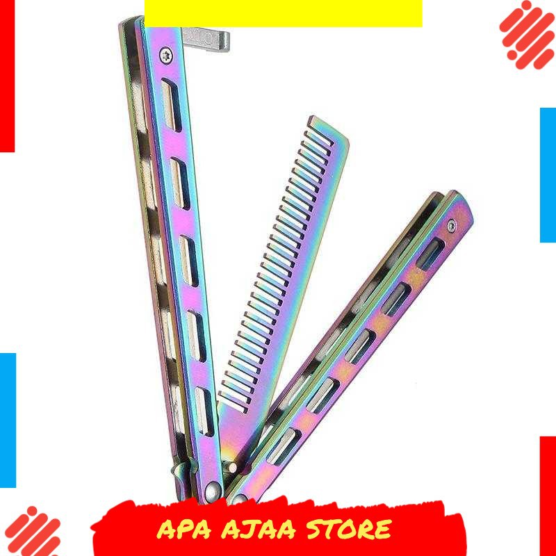 Paling Dicari ! Sisir Besi Butterfly Balisong Training Knife - JL07