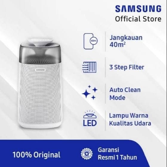 SAMSUNG AX40R3030WM/SE AX40R DLX Air Purifier with Air Sensing Light