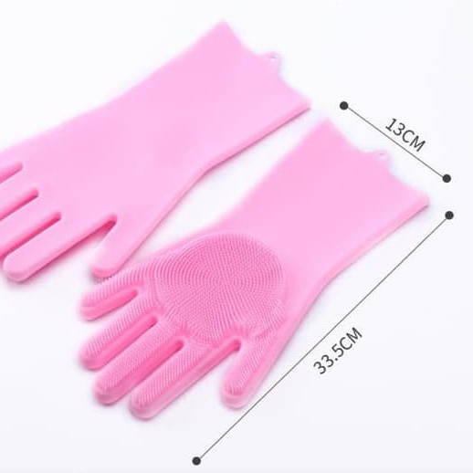 MARKAS88 Sarung Tangan Cuci Piring Silicone Dishwashing Gloves Magic Glove