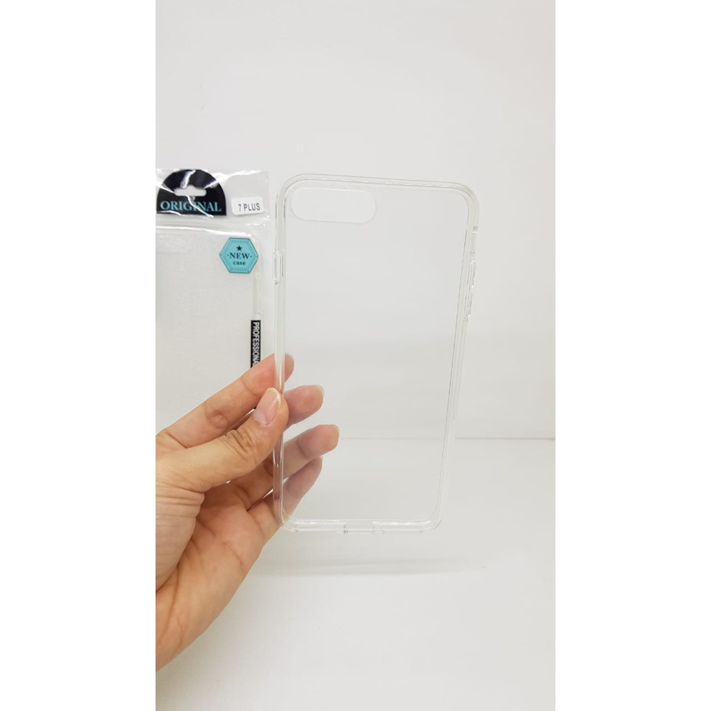 Crystal Case iPhone 7 Plus 5.5 Inch Ultra Clear List Karet iPhone 8 Plus Anti Scratch Semi Hardcase