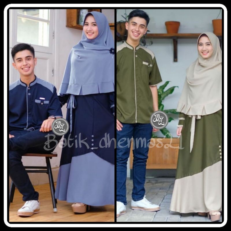 Gamis Aisyah couple Exclusive - Free Hijab