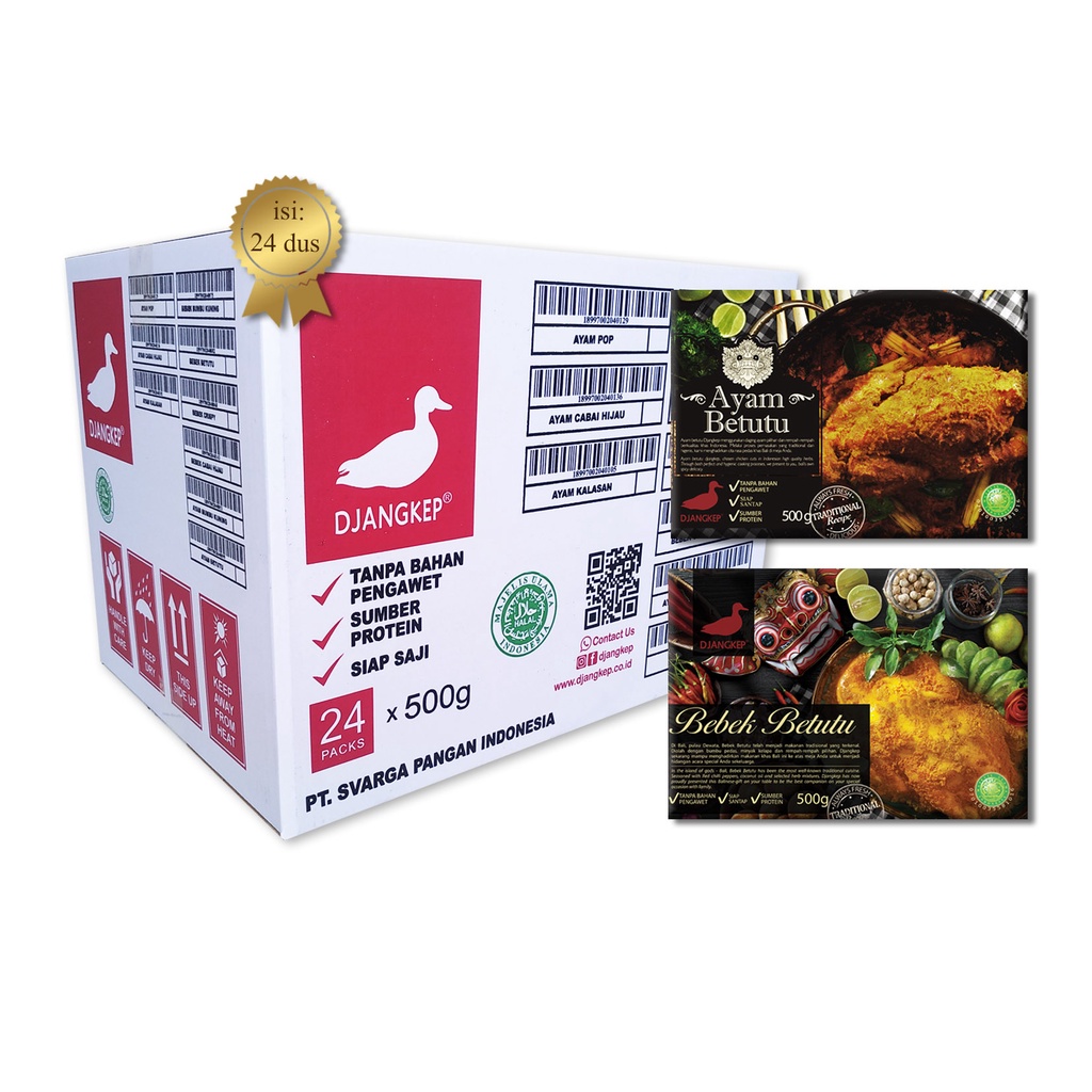 

Djangkep - Grosir Ayam dan Bebek Betutu kemasan 1 ekor (1 kardus = 24 ekor)