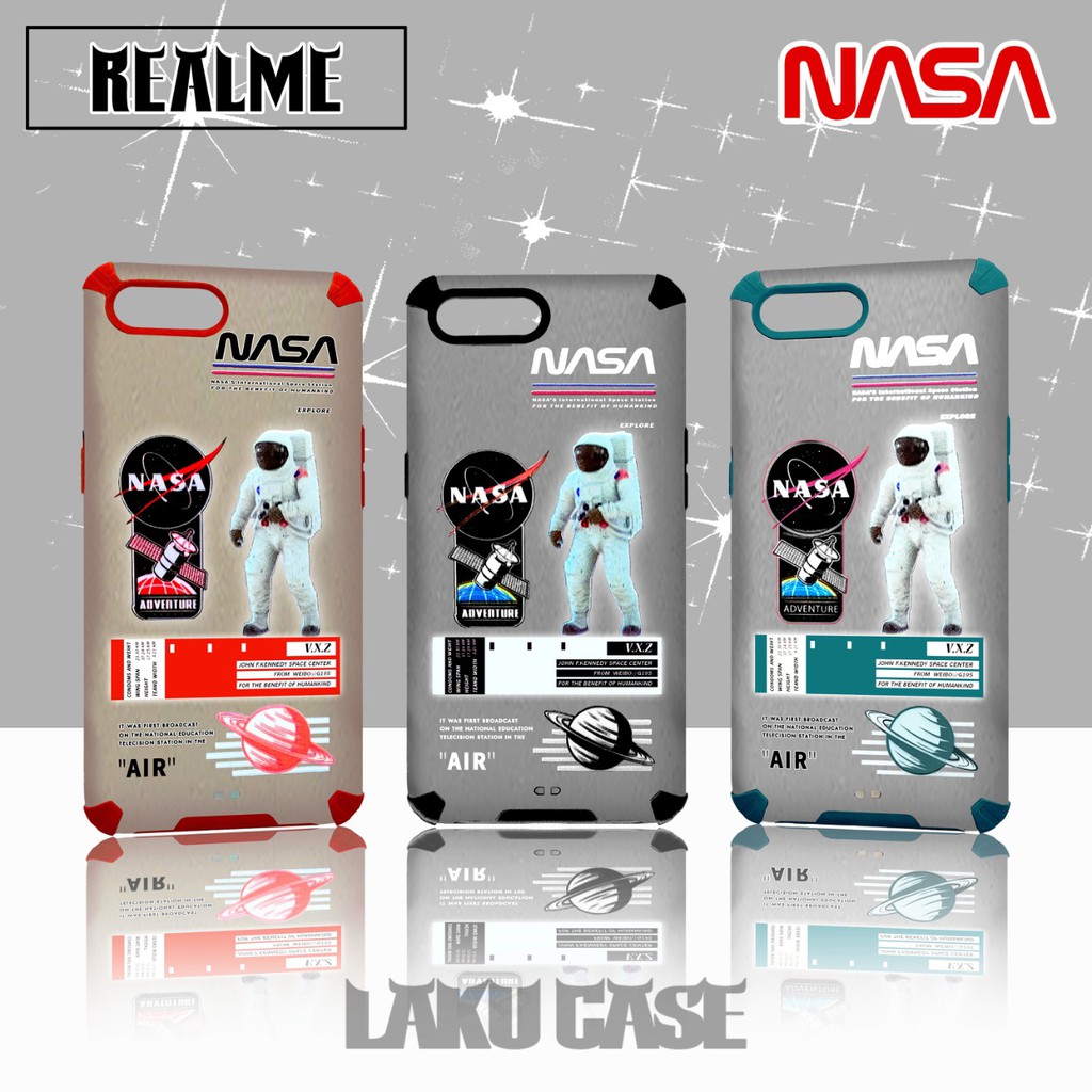 Case SPACE Astronot Nasa NEW Realme 5I 6 C11 C2 C3