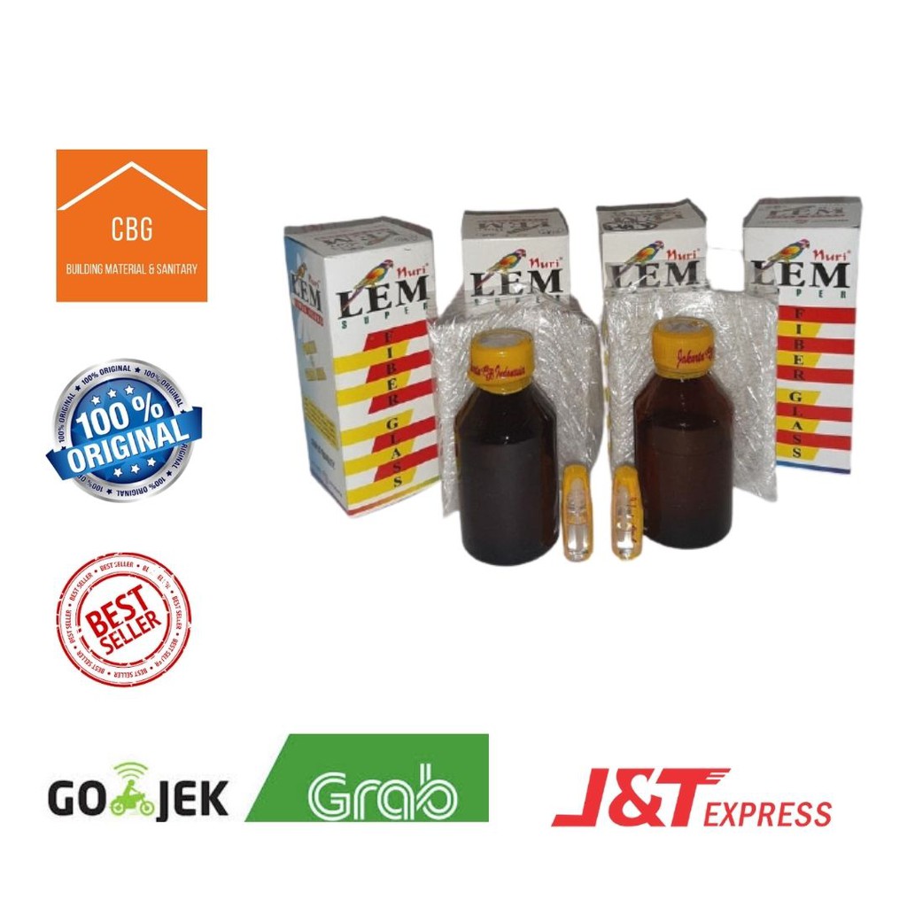 LEM FIBER GLASS NURI LEM SUPER SERBAGUNA UNTUK SEGALA KERETAKAN DLL