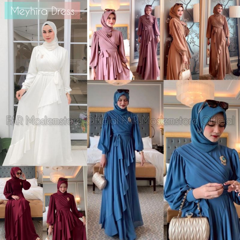 MEYHIRA DRESS CERUTY BABYDOLL BUSUI FRIENDLY/DRESS PREWEDDING FULL FURRING DRESS POLOS TERLARIS/FASH