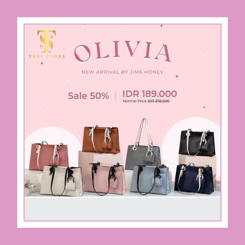 JIMS HONEY OLIVIA BAG JIMSHONEY ORIGINAL SLINGBAG HANDBAG TAS SELEMPANG TAS JINJING TAS WANITA