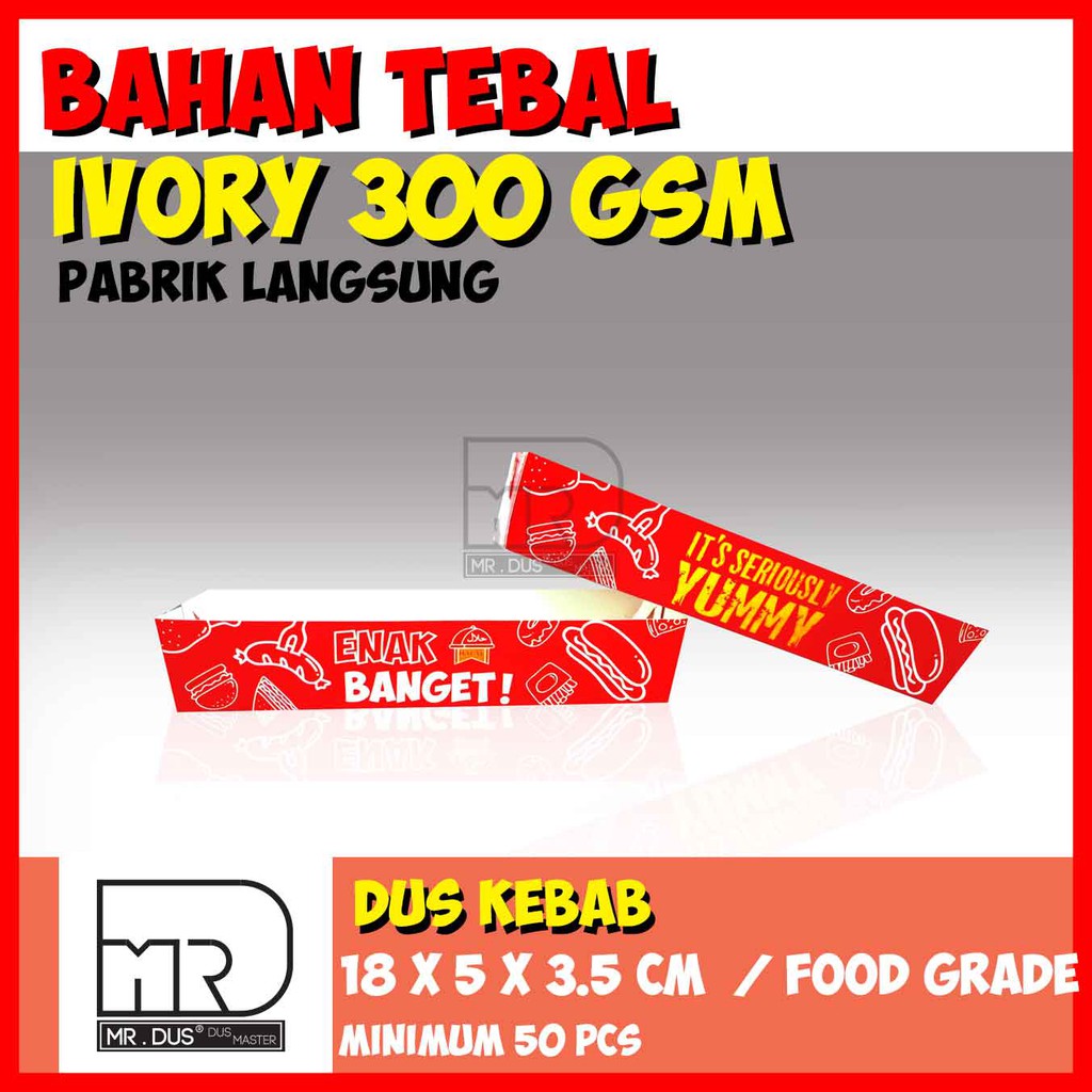 DUS SOSIS / DUS KEBAB / DUS MAKANAN / TRAY PAPER SOSIS / TRAY MAKANAN