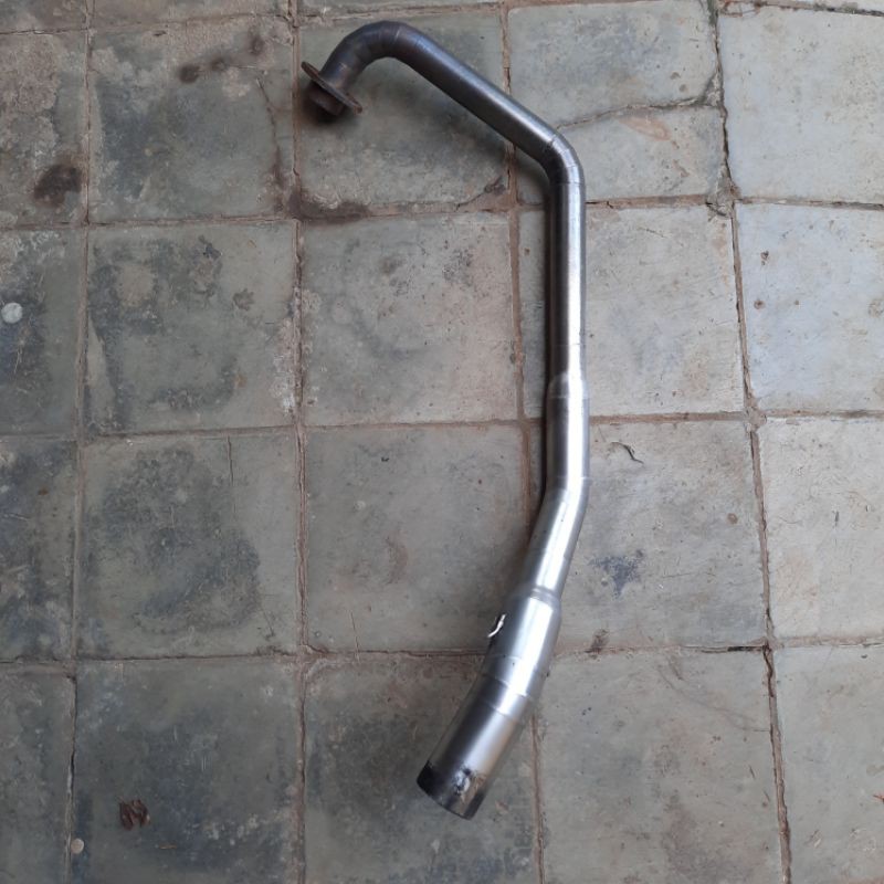 header pipa leher knalpot satria fu 150 karbu 3tech ronin tridente original