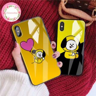 DS Case Softcase gambar Bt21 CHIMMY Back Case Glass Kaca Oppo Vivo