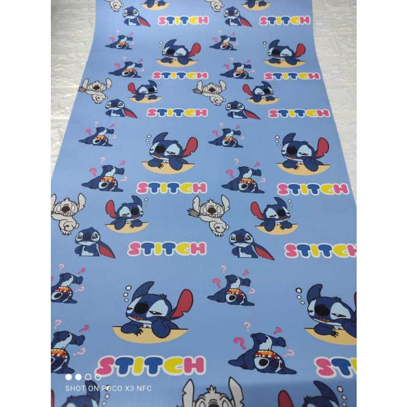 Wallpaper Dinding Sticker SD038 Stich / Wallpaper Sticker PVC Uk. 9mx45cm