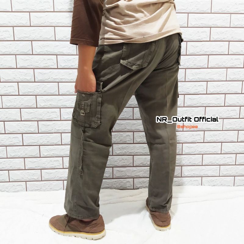 Cargo Panjang Cowok Celana Kempol Tactical Kargo Jeans pria Straight Borju NR_Outfit Official COD