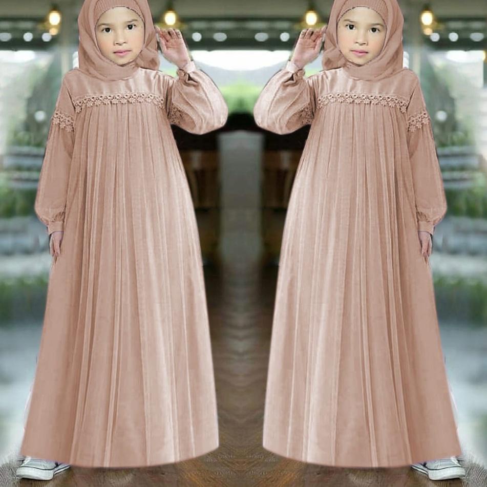 ♘ XC - Maxi Nuraini / Couple Nuraini / Maxi ZOYA / Dress Maxi Tile / Gamis Muslim Terbaru ❅