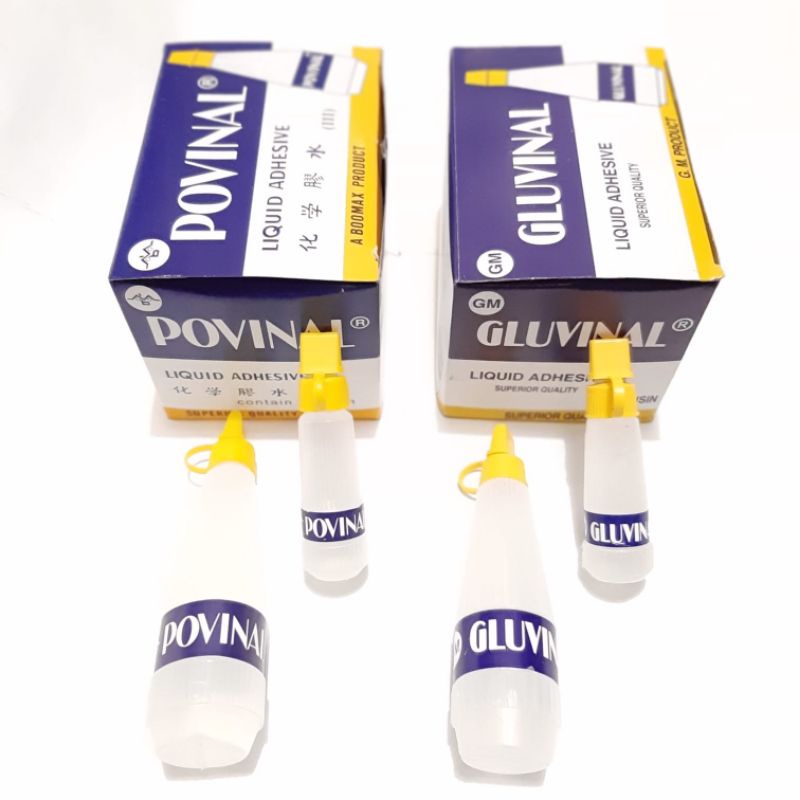 

LEM GLUVINAL / POVINAL CAIR KECIL - BESAR UNTUK KERTAS KANTOR / SEKOLAH