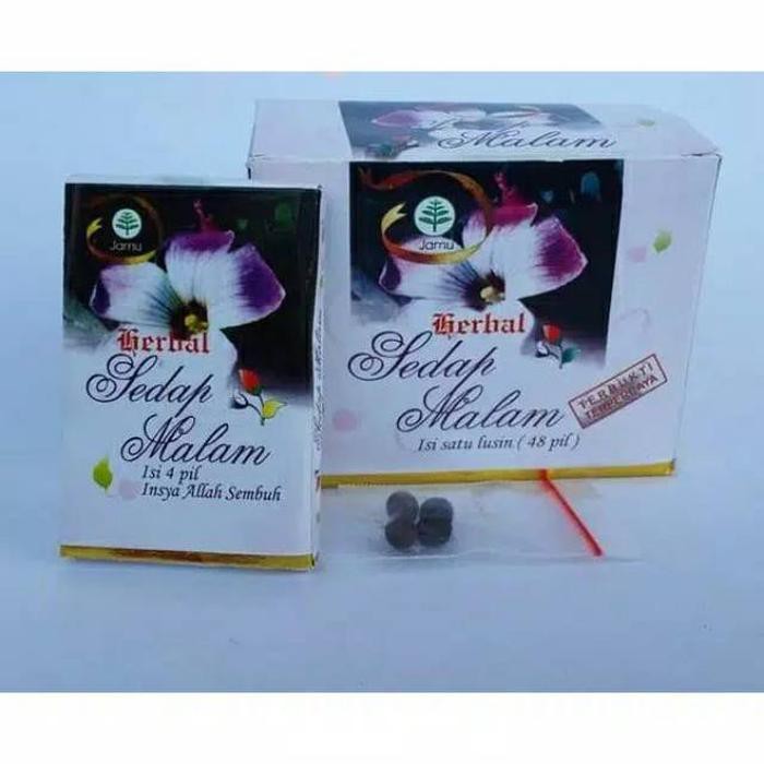 Jamu sedap malam pil ( 1 box isi 12 kotak x 4 pil )