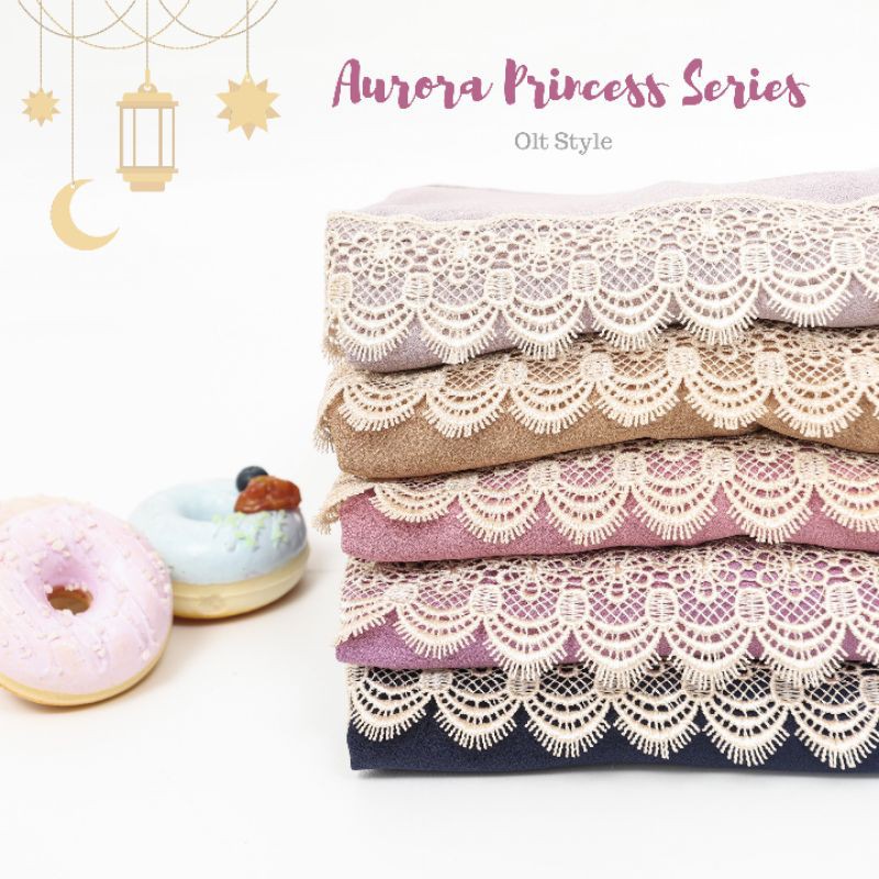 Ollet Gamis set Aurora / Gamis lebaran bisa couple 1 - 12 tahun dewasa