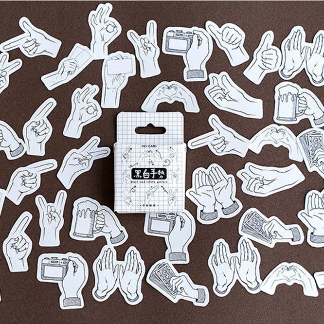 

46Pcs Stiker untuk Diary / Planner / Scrapbook / Notebook / Jurnal Travel