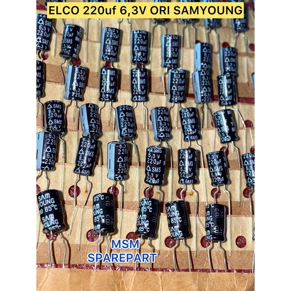 ELCO 220uf 6,3V ORI SAMYOUNG