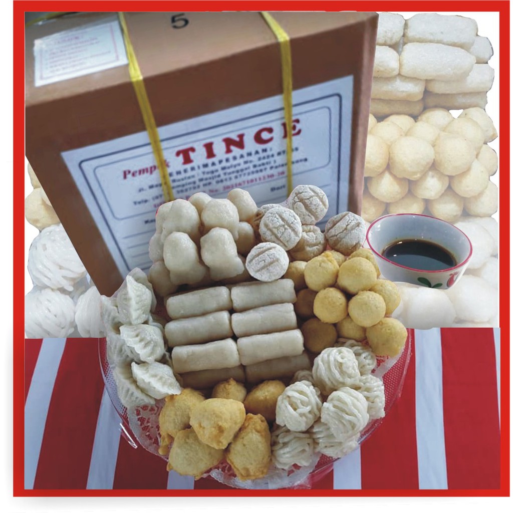 

Pempek Tince Paket 50pcs kecil - Palembang ASLI