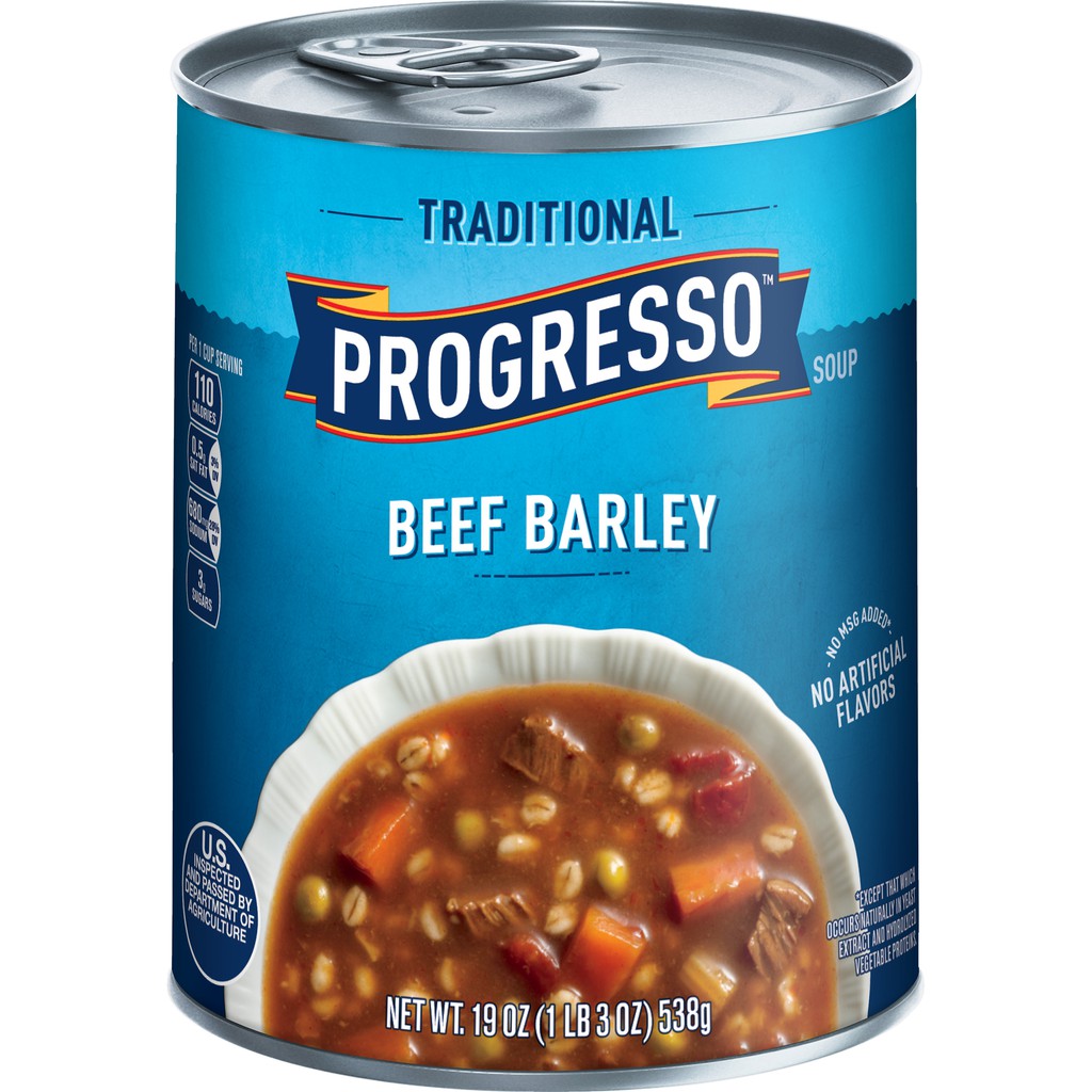 

Progresso Canned Beef Barley Soup Instant Meal Dinner Sup Daging Sapi Kaleng