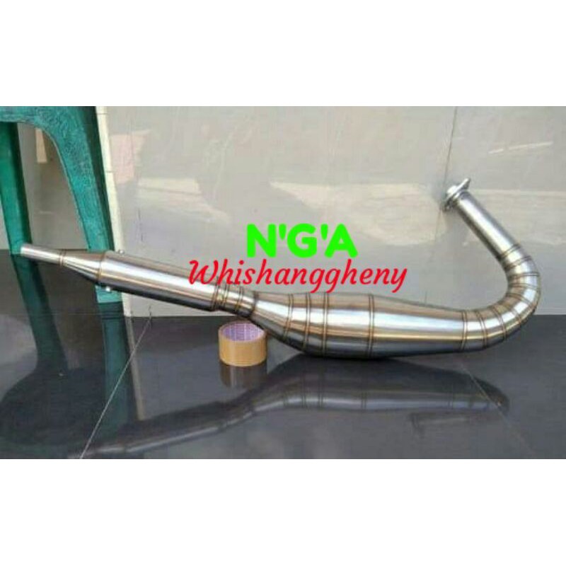 knalpot kolong rx king kolong telo 3v3,stenlis fulll anti karat