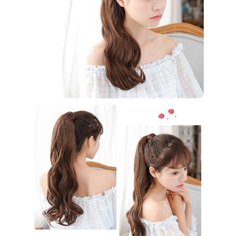 Hairclip Wanita Curly / Ponytail Curly / Hairclip Keriting Gantung Natural / Hairclip Panjang Wanita