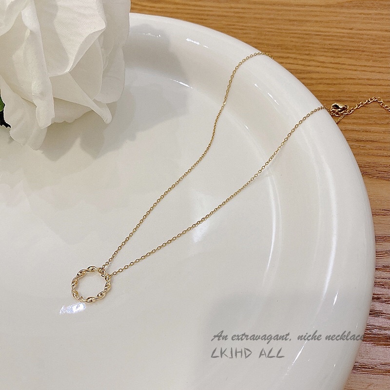 Kalung Titanium Simple Formal Korea Fashion Trending Style Premium