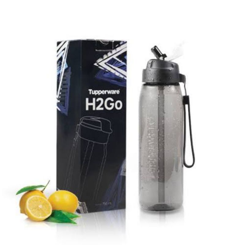 NEW h2go straw 750ml hitam