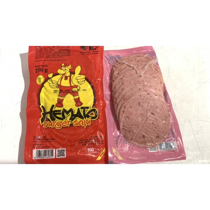 

Hemato Burger Sapi 250gr STS frozen