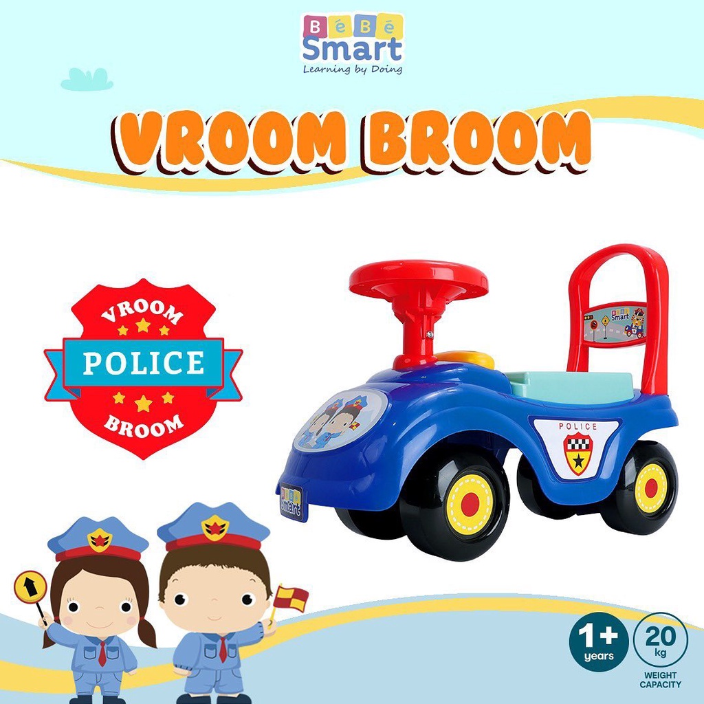 BEBE SMART RIDE ON VROOM BROOM / MAINAN MOBIL ANAK