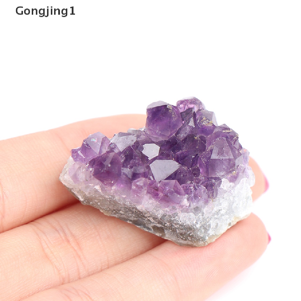 Gongjing1 Batu Kristal Mineral Amethyst Cluster Quartz Alami Untuk Penyembuhan