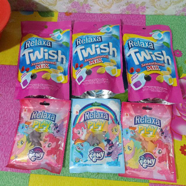 Relaxa Twish Cheymint Candy Pouch Bag Pack Of 3 Shopee Indonesia