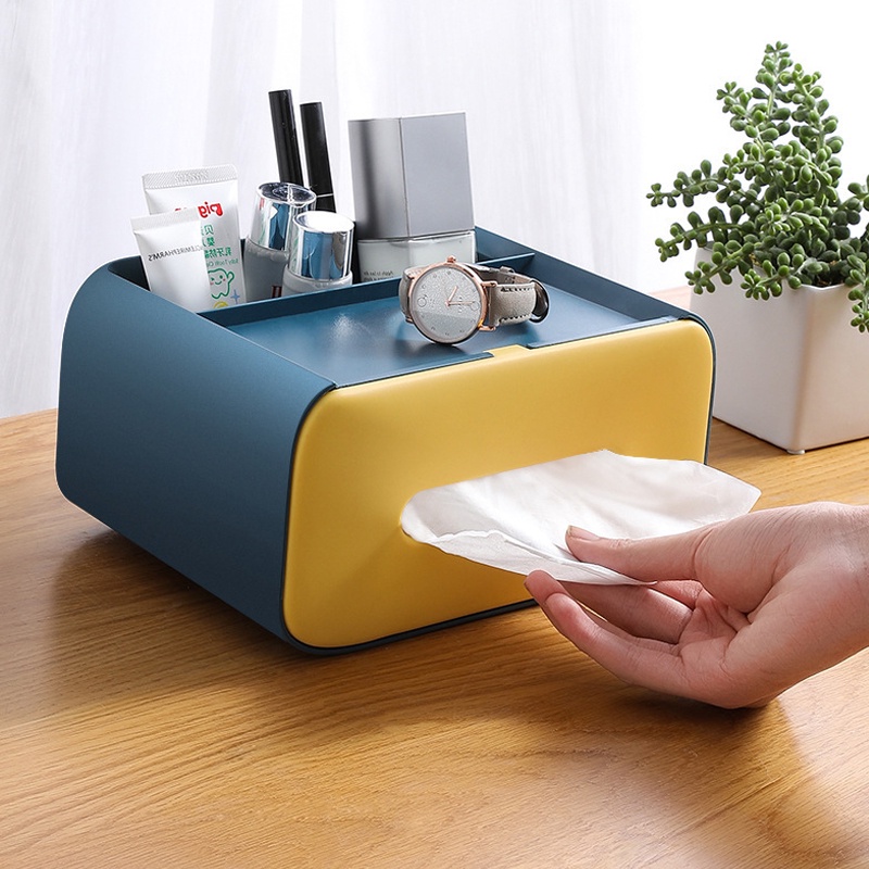 PF-106 Kotak Tisu Serbaguna / Tissue Box / Kotak Penyimpanan /Tissue Box Multifungsi/Smartphone Holder