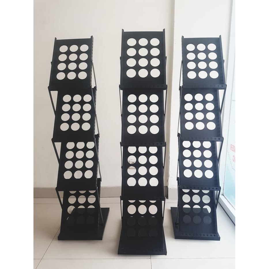 RAK SUSUN BROSUR BESI 4 susun / Rak Display