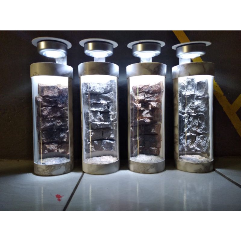 AQUARIUM IKAN HIAS KECIL / UNIK / PVC+AKRILIK+LAMP
