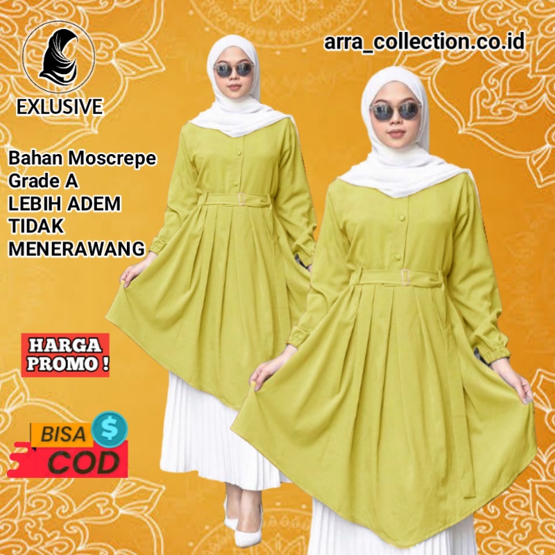 Baju tunik wanita terbaru bahan katun polos premium jumbo remaja kekinian import bisa di pakai busui