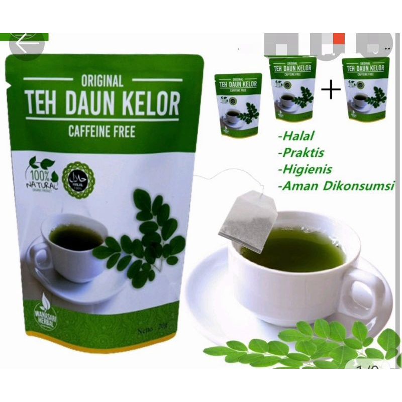 

TEH DAUN KELOR HERBAL ALAMI 100% TANPA BAHAN PENGAWET ISI 20 KANTONG